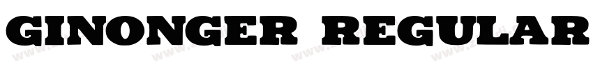 Ginonger Regular字体转换